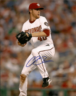 Autographed COLIN BALESTER Washington Nationals Photo