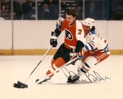 Autographed  BILL BARBER photo - Philadelphia Flyers