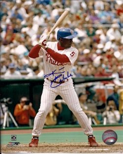 AUTOGRAPHED KIM BATISTE 8x10 Philadelphia Phillies Photo