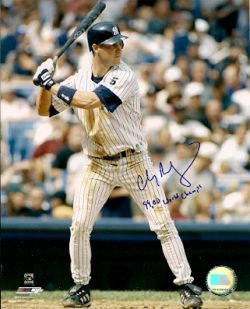 AUTOGRAPHED CLAY BELLINGER 8x10 New York Yankees Photo