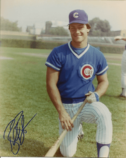 AUTOGRAPHED AL BENTON Chicago Cubs photo