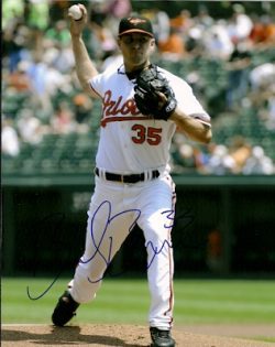AUTOGRAPHED  BRAD BERGENSEN 8x10 Baltimore Orioles Photo
