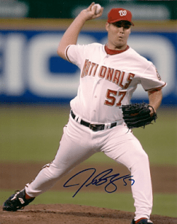 Autographed JASON BERGMAN Washington Nationals Photo