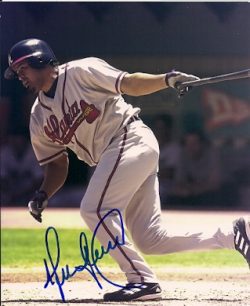 AUTOGRAPHED HENRY BLANCO 8x10 Atlanta  Braves Photo