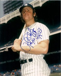AUTOGRAPHED  RON BLOMBERG 8X10 New York Yankees Photo