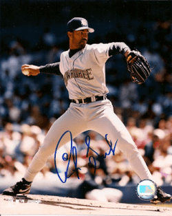 AUTOGRAPHED RICKY BONES 8X10 Milwaukee Brewers Photo