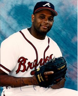 AUTOGRAPHED  photo PEDRO BORBON JR Atlanta  Braves