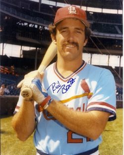 AUTOGRAPHED RICK BOSETTI St. Louis Cardinals photo