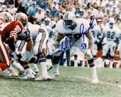 Autographed BOB BRUDZINSKI 8X10 Miami Dolphins  photo