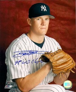 AUTOGRAPHED  photo RYAN BRADLEY New York Yankees