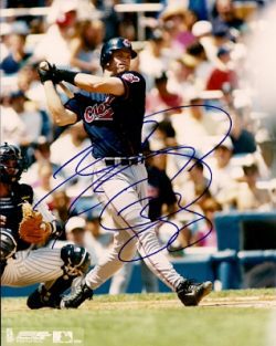 AUTOGRAPHED RUSSELL  BRANYAN 8x10 Cleveland Indians Photo