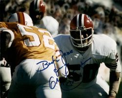 Autographed GREG BREZINA Atlanta Falcons photo