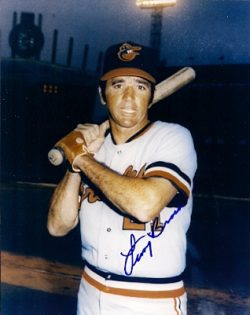 AUTOGRAPHED  photo LARRY BROWN Baltimore Orioles
