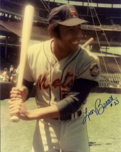 AUTOGRAPHED LEON BROWN 8x10 New York Mets photo