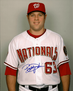 Autographed BOBBY BROWNLIE Washington Nationals Photo