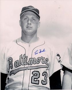 AUTOGRAPHED  LEO BURKE 8x10 Baltimore Orioles photo