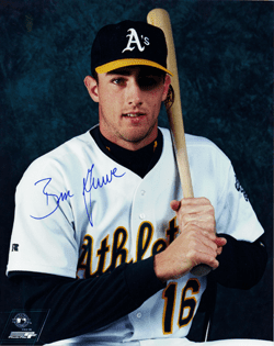 AUTOGRAPHED SIGNED photo BEN GRIEVE #6 Oakland A's