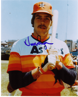 AUTOGRAPHED SIGNED photo DAVE BERGMAN Houston Astros