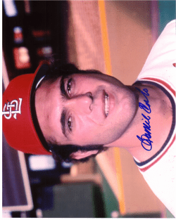 AUTOGRAPHED BERNIE CARBO 8x10 St. Louis Cardinals Photo