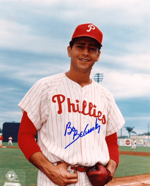 AUTOGRAPHED BO BELINSKY 8x10 Philadelphia Phillies Photo