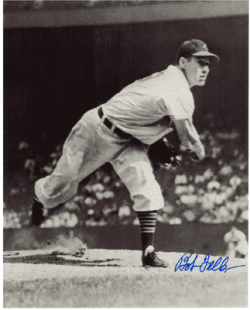 AUTOGRAPHED  photo BOB FELLER #1 Cleveland Indians