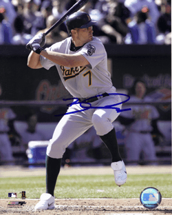 AUTOGRAPHED BOBBY CROSBY 8x10 Oakland A's Photo