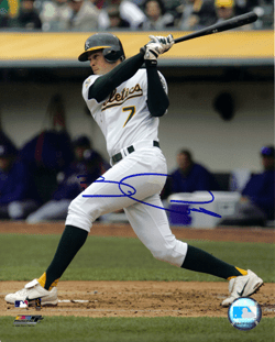 AUTOGRAPHED BOBBY CROSBY 8x10 Oakland A's Photo