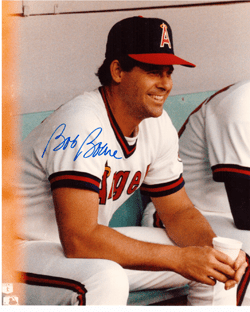 AUTOGRAPHED SIGNED photo BOB BOONE #2 Angels