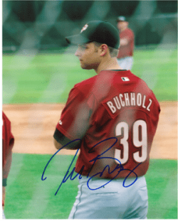AUTOGRAPHED SIGNED photo TAYLOR BUCHHOLZ Houston Astros