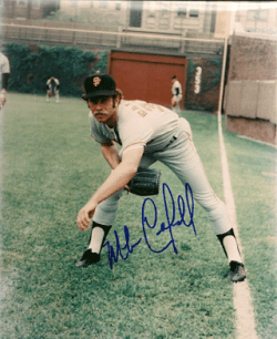 AUTOGRAPHED  MIKE CALDWELL San Francisco Giants Pho