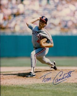 AUTOGRAPHED TOM CANDIOTTI Los Angeles Dodgers photo