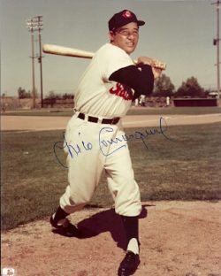 AUTOGRAPHED  photo CHICO CARRASQUEL Cleveland Indians