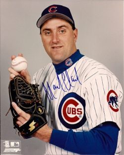 AUTOGRAPHED MARK CLARK Chicago Cubs Photo