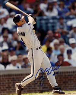 AUTOGRAPHED photo GREG COLBRUNN  Florida Marlins