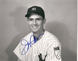 AUTOGRAPHED  photo JERRY COLEMAN New York Yankees