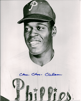 AUTOGRAPHED CHOO CHOO COLEMAN photo Philadelphia Phillies - Main Line ...