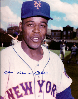 AUTOGRAPHED CHOO CHOO COLEMAN 8x10 New York Mets photo