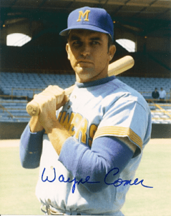 AUTOGRAPHED  WAYNE COMER 8x10 Milwaukee Brewers Photo