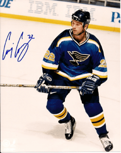Autographed CRAIG CONROY St. Louis Blues Photo