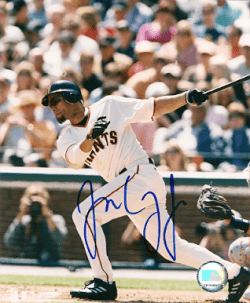 AUTOGRAPHED  JOSE CRUZ JR San Francisco Giants Photo