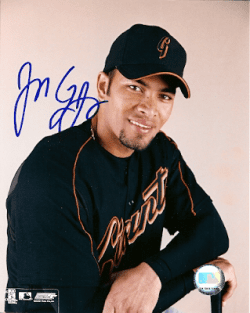 AUTOGRAPHED  JOSE CRUZ JR San Francisco Giants Pho