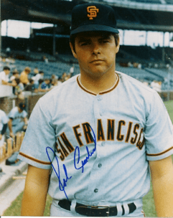 AUTOGRAPHED  JOHN CUMBERLAND 8x10 San Francisco Giants Photo
