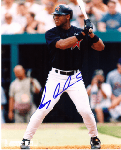 AUTOGRAPHED ROGER CEDENO 8X10 Houston Astros pHOTO