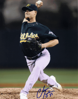 AUTOGRAPHED SIGNED photo CHAD GAUDIN Oakland A's