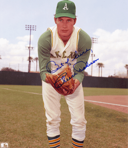 AUTOGRAPHED SIGNED photo CHUCK DOBSON #1 Oakland A's