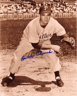 AUTOGRAPHED  photo BUBBA CHURCH  Phillies