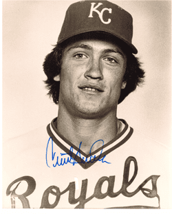 AUTOGRAPHED CLINT HURDLE 8x10 Kansas City Royals Photo