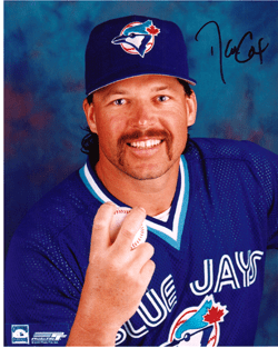 SIGNED photo DANNY COX #1 Toronto Blue Jays