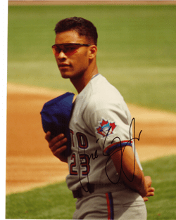SIGNED photo JOSE CRUZ JR  #1 Toronto Blue Jays