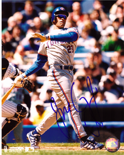 SIGNED photo JOSE CRUZ JR #5 Toronto Blue Jays